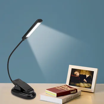 De alta Calidad de Clip LED de Lectura de la Luz de la Linterna USB de Carga de la Lámpara Para el e-book Reader Modos,el Uso de la AAA o USB Envío Gratis