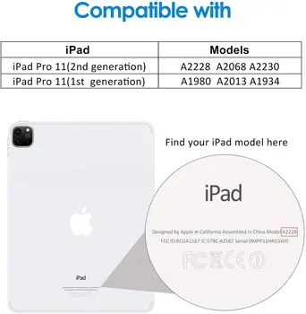 Tablet de Pantalla de Cristal Templado Protector de la Cubierta para Apple iPad Pro 11 2018/ iPad Aire 4 2020 10.9 pulgadas/ iPad Pro 11 2020