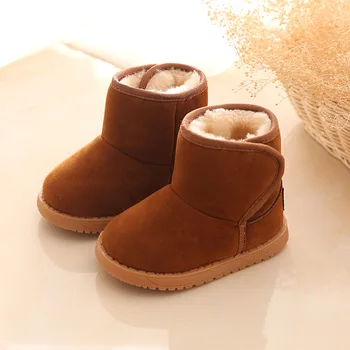 Nuevo Invierno de Botas de Goma para niños Niñas Niños Zapatos de Bebé 2020 Nuevas Tobillo Tela de Algodón cierre de Gancho y Bucle de Niños Botas de Goma, Zapatos de Niños