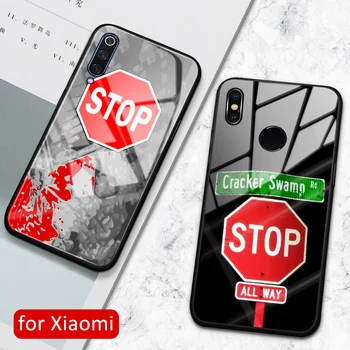 Para Xiaomi mi 9 se caso de nuevo el cristal cubierta de la señal de stop mix 3 caso para Xiaomi mi 8 8se lite explorador de mi 9 9se mix 2 2s 3 CC9
