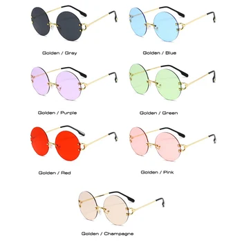 SHAUNA Moda Redondas de Montura de Gafas de sol de las Mujeres de la Marca del Diseñador de Complementos Popular de Dulces de Colores de los Hombres Tonos Gafas de Sol UV400