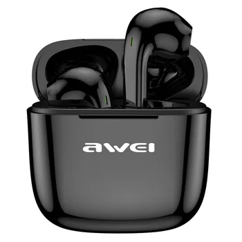 AWEI T26 Auriculares Inalámbricos Bluetooth de los Auriculares 5.0 En la Oreja los Auriculares de manos libres Mini Verdadero Inalámbrico de Auriculares para Teléfonos