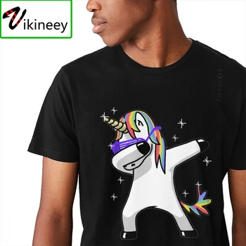 Suave Frotar el Unicornio Camisa Dab Hip Hop Funny Magic T-shirt Hombre 2020 Nuevos Jóvenes Estilo O-la parte Superior del cuello Camiseta
