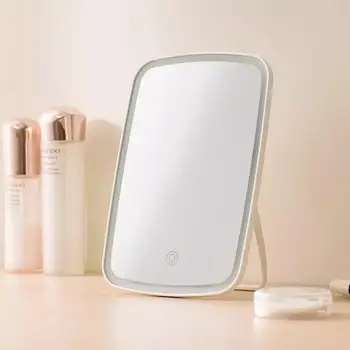 Jordan&Judy Espejo de Maquillaje LED Espejo de aumento de Carga USB Dimmer Táctil Interruptor de Operación Stand de Casa de Viaje