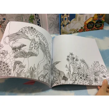 82 Páginas De Sueño De Los Adultos, Libros Para Colorear Graffiti Pintura Dibujo Jardín Secreto Libro Para Colorear Para Los Adultos A Los Niños