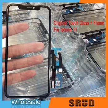 Original de la pantalla LCD Táctil de Pantalla de Cristal Para el iPhone X Xs XS Max 11 Pro Max Frontal Exterior Panel de Vidrio Piezas de Repuesto