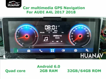 Coches de navegación GPS para AUDI A4L 2017 2018 Android6.0 10.25