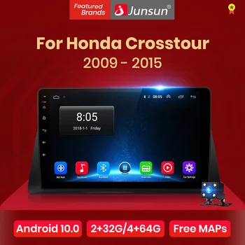Junsun V1 Android 10.0 DSP CarPlay de Radio de Coche Multimedia Reproductor de Vídeo Auto Estéreo GPS Para Honda Crosstour 1 2009-2 din dvd