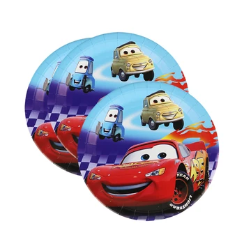 80Pcs Disney Rayo McQueen Cars Vajillas Niños de la Fiesta de Cumpleaños Decoración de un Plato de Papel+Copa+Servilleta+Giftbags Suministros